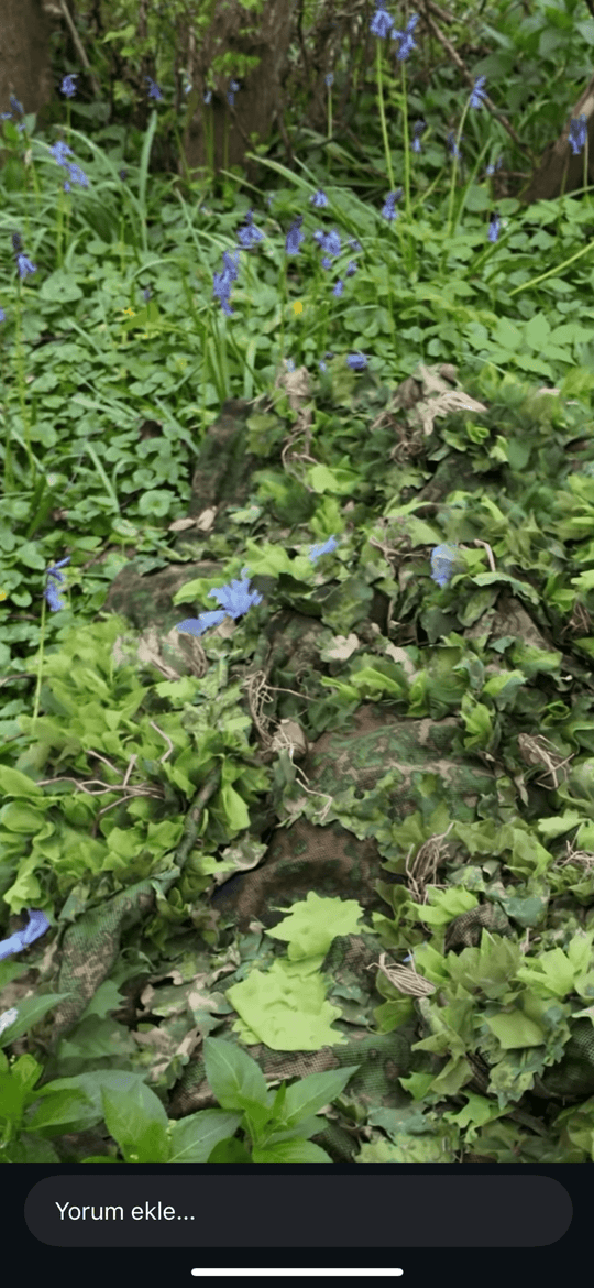 Adaptive Ghillie Mesh (AGM) Spring Bloom Leafs - 50g Pack - Kicking Mustang Concealment System (KMCS)