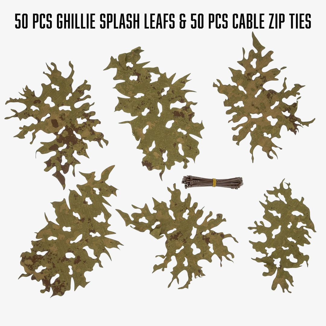 Ghillie Splash Leafs - 100g Pack - Kicking Mustang Concealment System (KMCS)