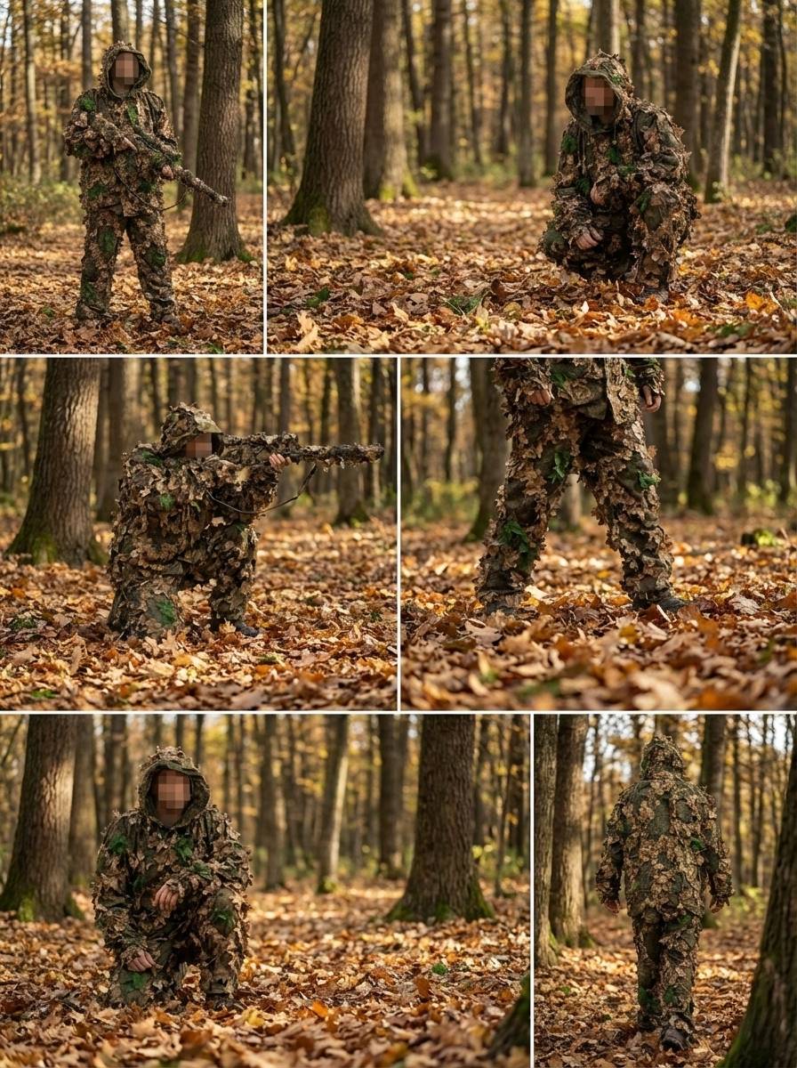Ghillie Suit Next Gen Brown - Kicking Mustang Concealment System