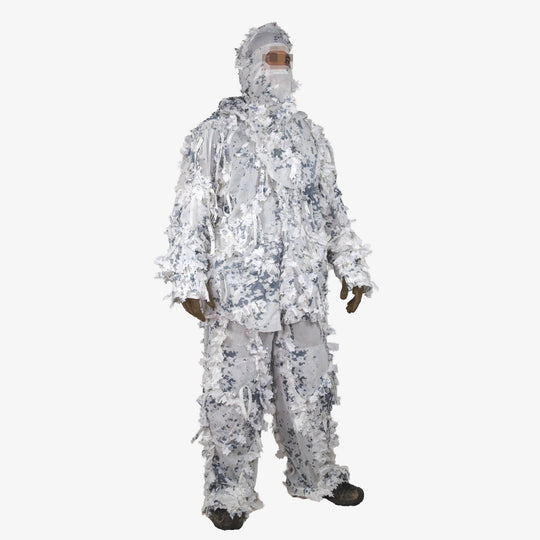 Ghillie Suit Snow - Kicking Mustang Concealment System (KMCS)