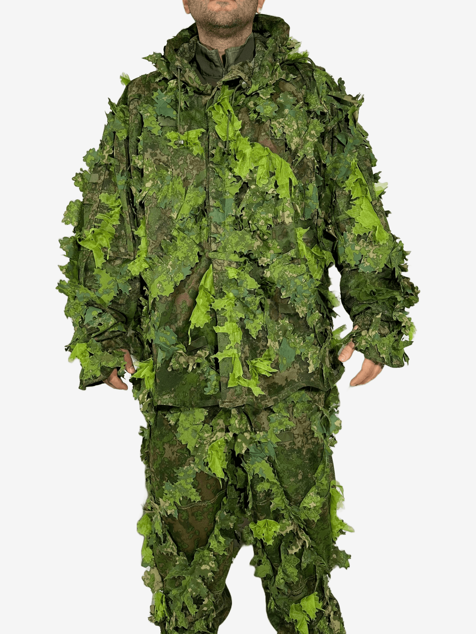 KMCS Ghillie Suit Green - Kicking Mustang Concealment System