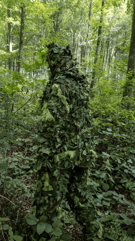 KMCS Ghillie Suit Green - Kicking Mustang Concealment System