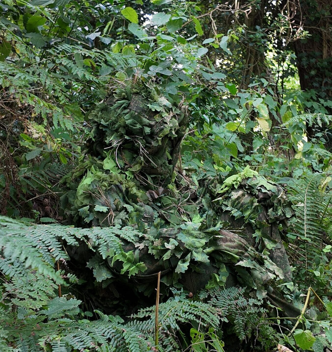 KMCS Ghillie Suit Green - Kicking Mustang Concealment System