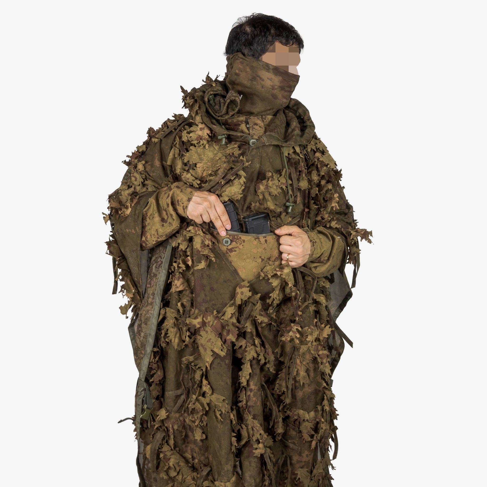 〇 SLY QUILTED MILITARY PONCHO スタンドネック F Next Gen Ghillie Poncho - Tactical Concealment System | Kicking