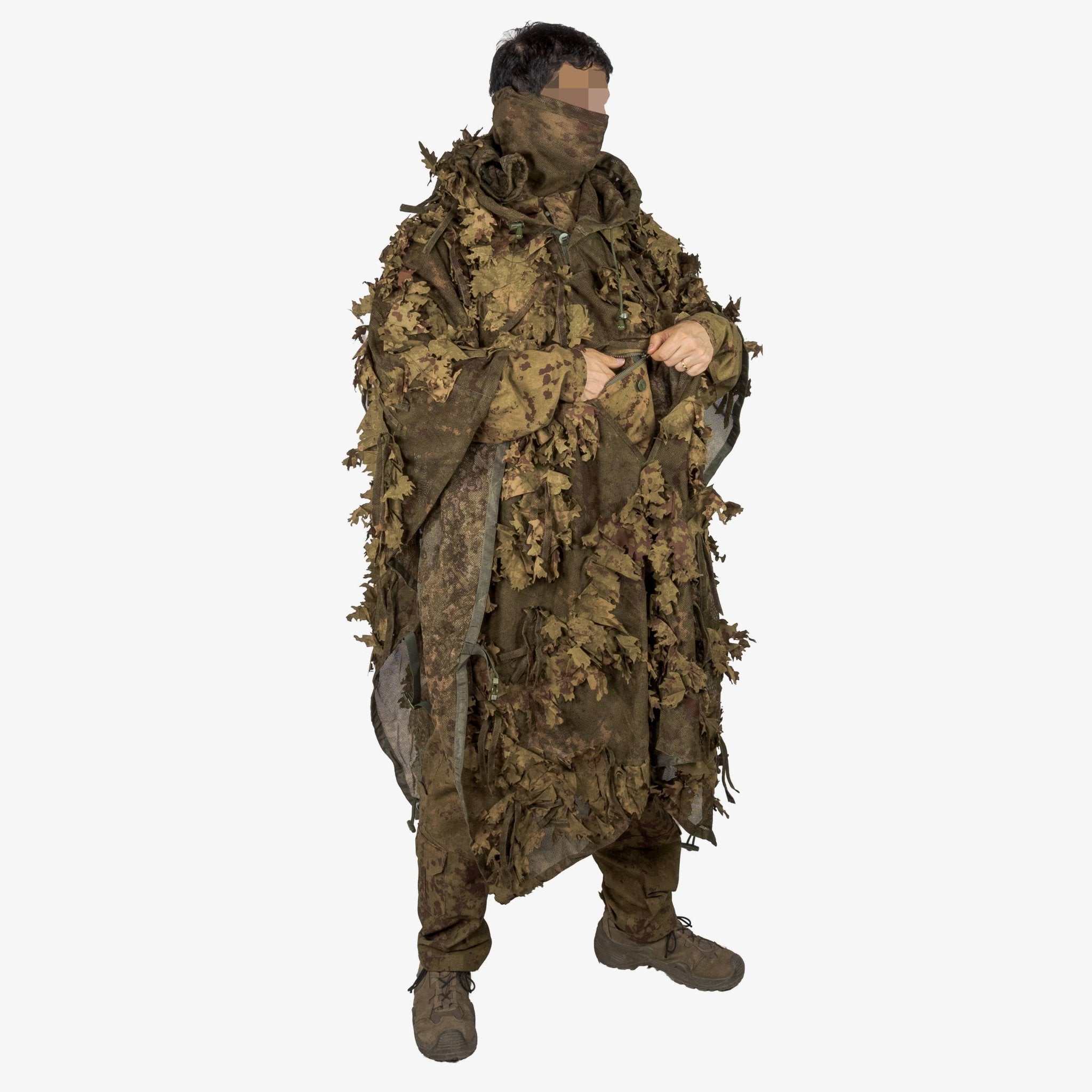 Next Gen Ghillie Poncho - Tactical Concealment System | Kicking