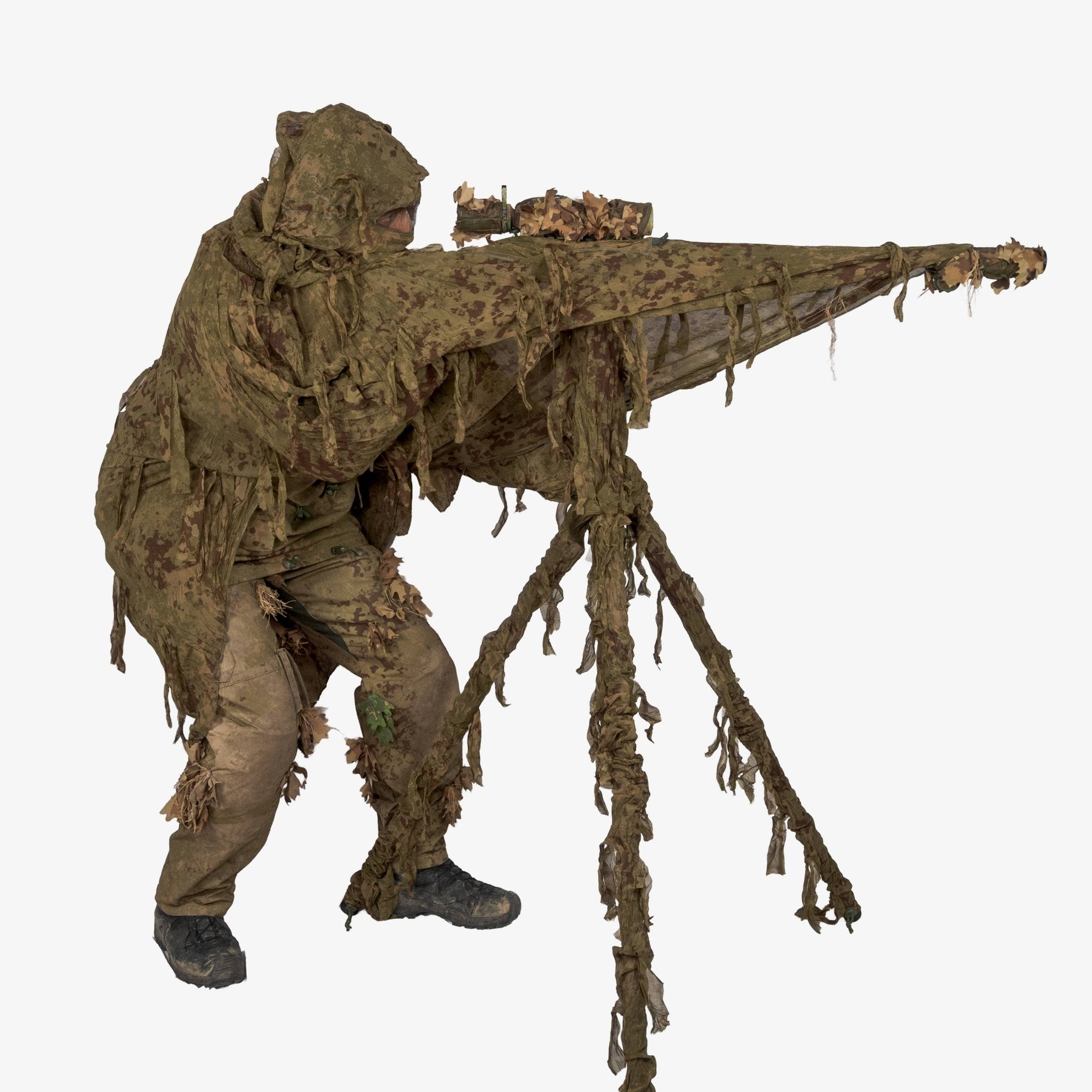 Ultra-Lite Ghillie Suit - Lightweight 3D Camouflage | 380g Compact
